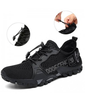 Sports Leisure Shoes Breathable Anti Slip Shock-Absorbing Running Shoes Lightweight Safety  Comfortable Men Mesh Shoes for Outdoor Jogging Climbing Cycling